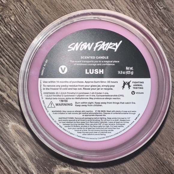 LUSH SNOW FAIRY❄️ 4 wick Candle, brand New, 14.9oz, COMPLETELY SOLD OUT! - Picture 5 of 6